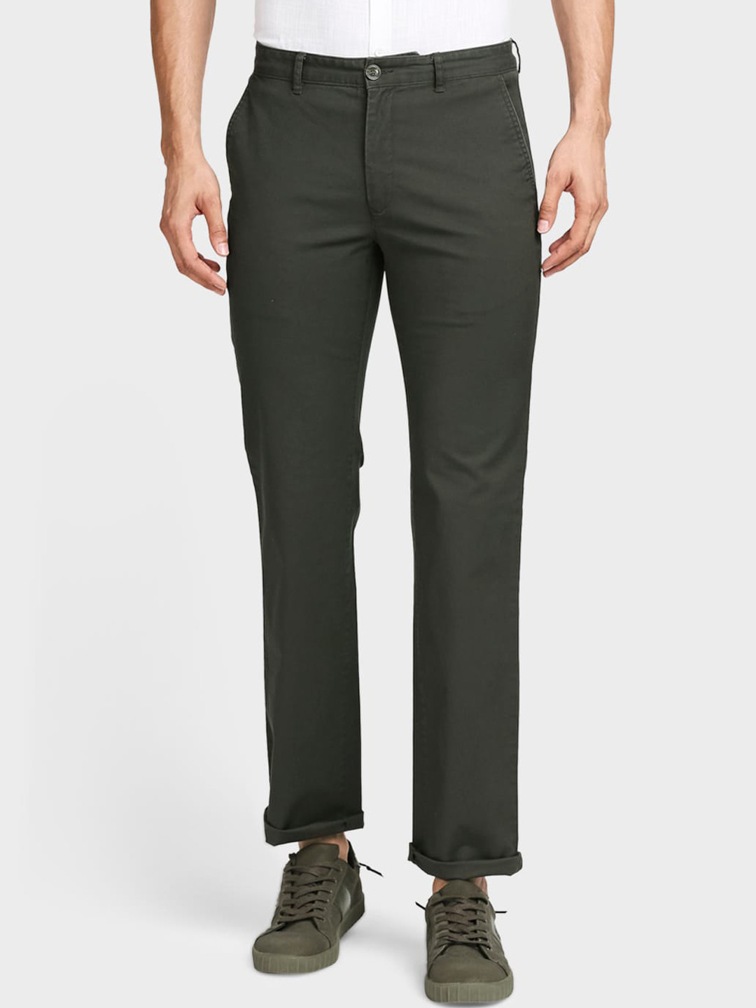 

ColorPlus Men Green Trousers