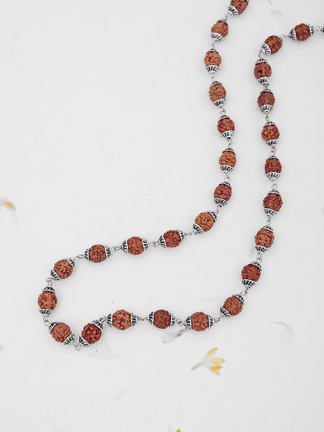 

Tistabene Men Silver-Plated & Brown Necklace