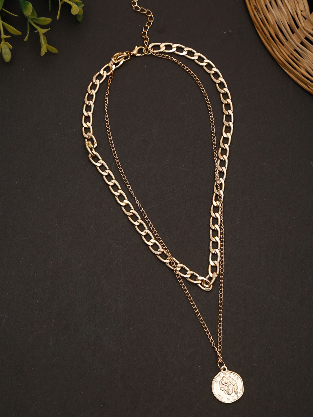 

Celena Cole Gold-Toned Gold-Plated Layered Necklace