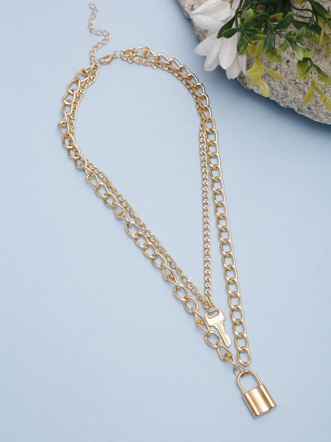 

Celena Cole Gold-Toned Gold-Plated Layered Necklace