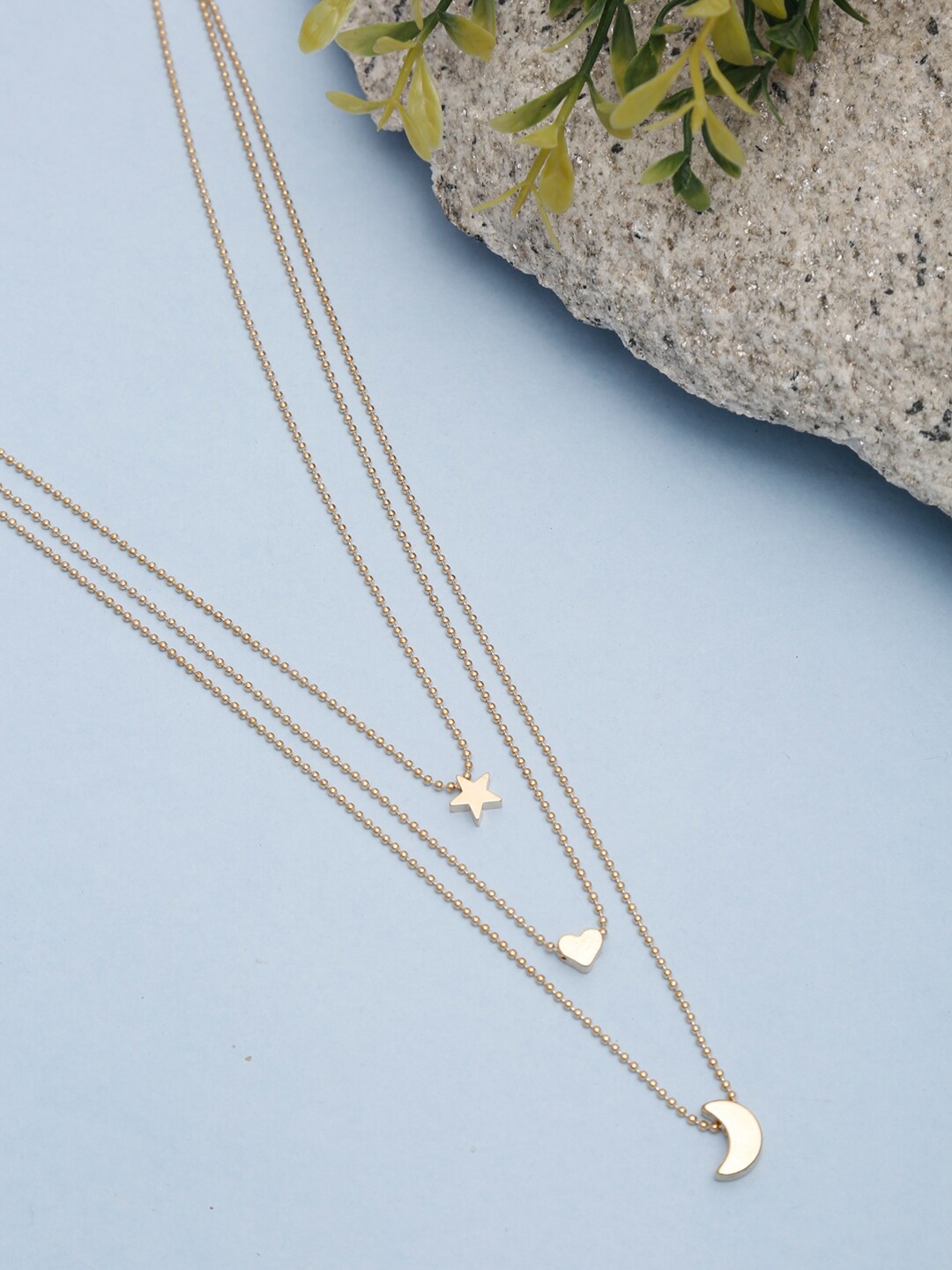 

Celena Cole Gold-Toned Gold-Plated Layered Necklace