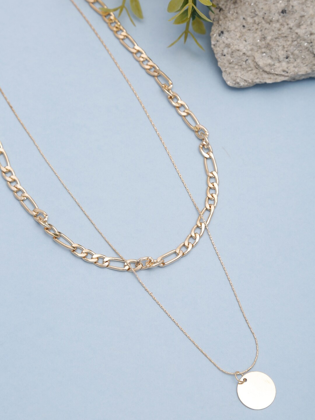 

Celena Cole Gold-Toned Gold-Plated Layered Necklace