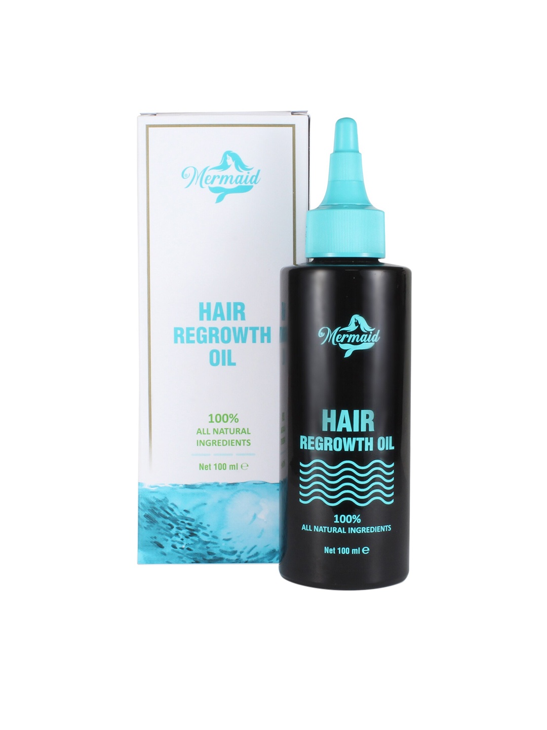 

Mermaid Hair Regrowth Oil - Jatamansi - Ylang Ylang Oil & Fucus Algae Oil - 100 ml, Blue