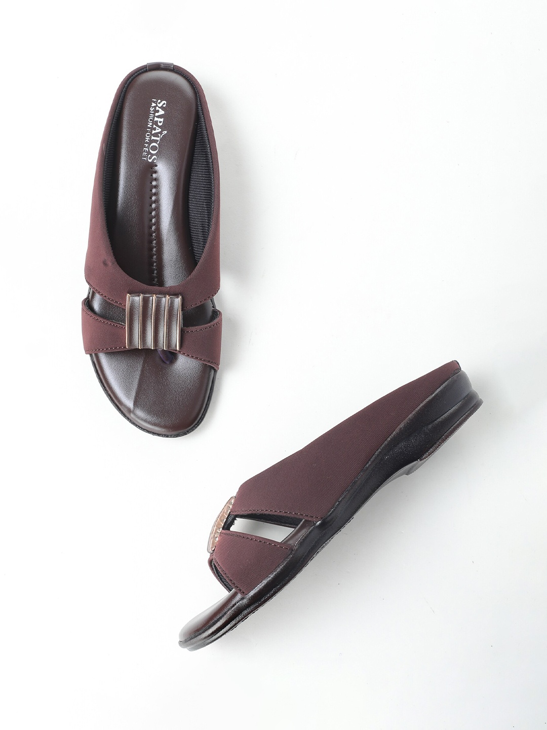 

SAPATOS Women Brown Open Toe Flats
