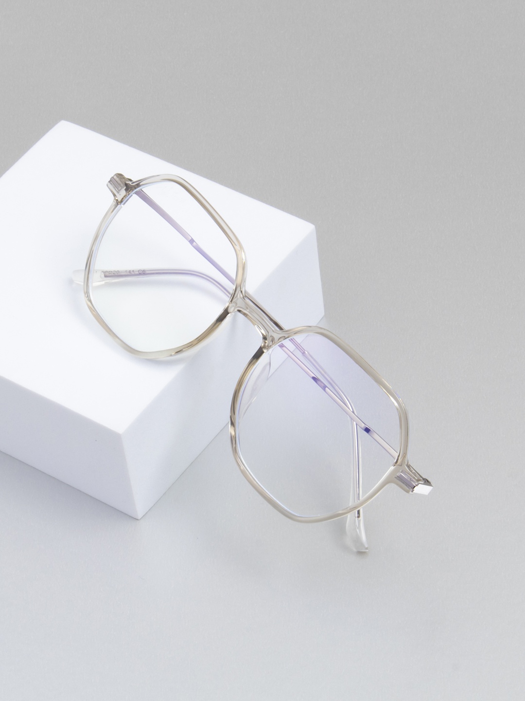 

Ted Smith Unisex Grey Full Rim Round Frames TSIF001_C6