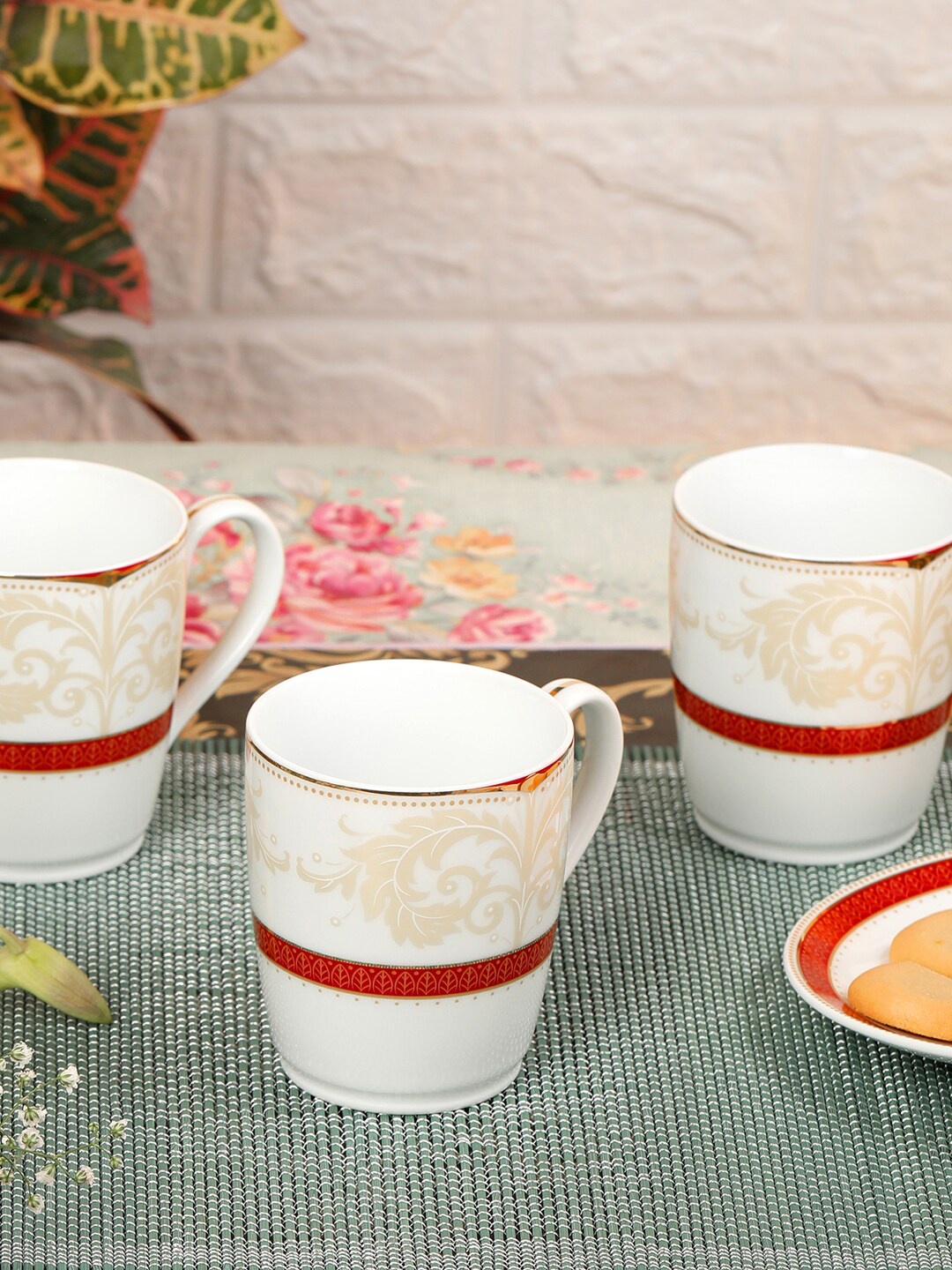 

Noritake Hearth Collection Queens Fountain 6 Pcs Coffee Mug, White