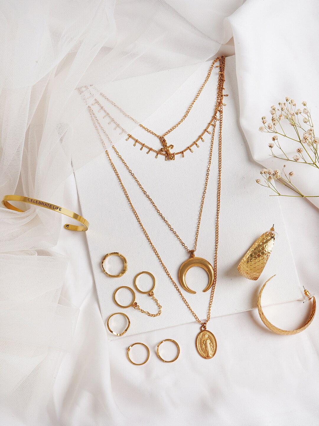 

JOKER & WITCH Women Gold-Toned Tuscany Jewellery Set