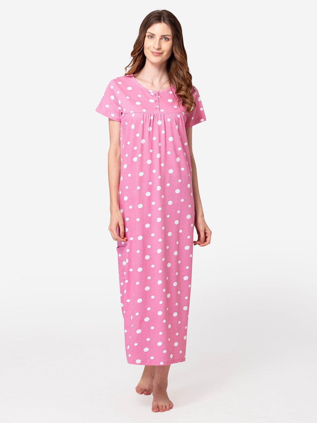 

Lounge Dreams Pink Printed Maxi Nightdress