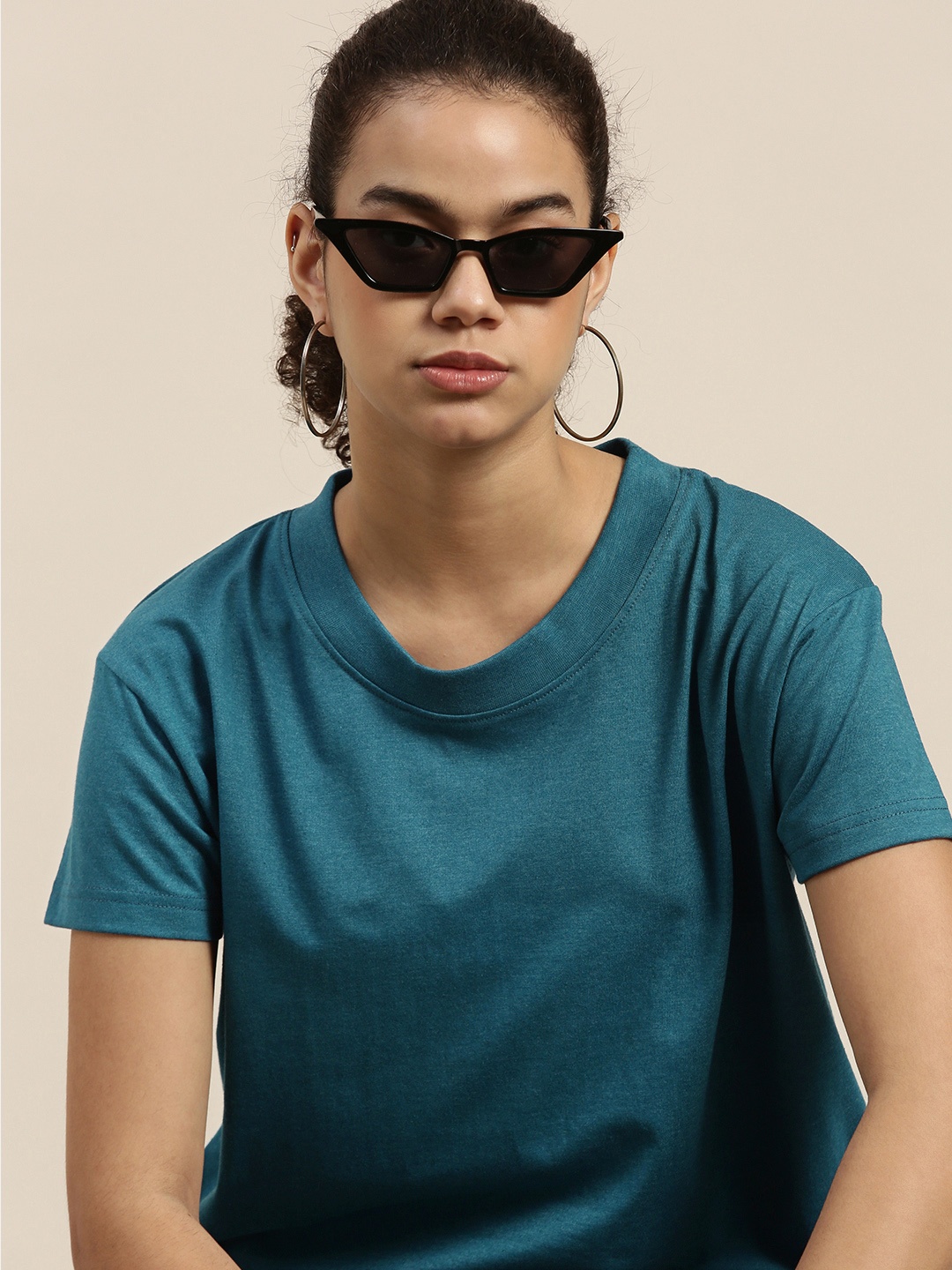 

DILLINGER Women Blue Boxy T-shirt