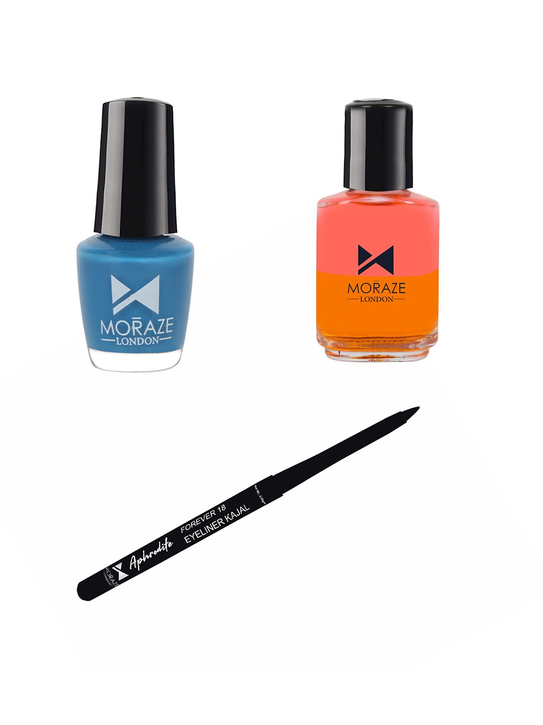 

Moraze Set of 3 Nail Polish + Kajal & Nail Polish Remover, Multi