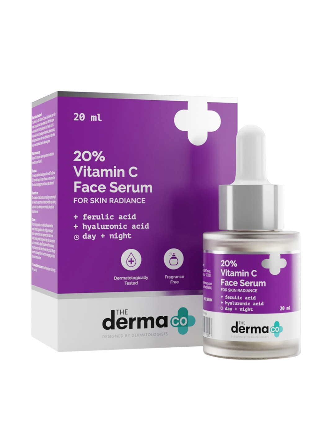 

The Derma co. 20% Vitamin C Face Serum For Skin Radiance 20 ml, White