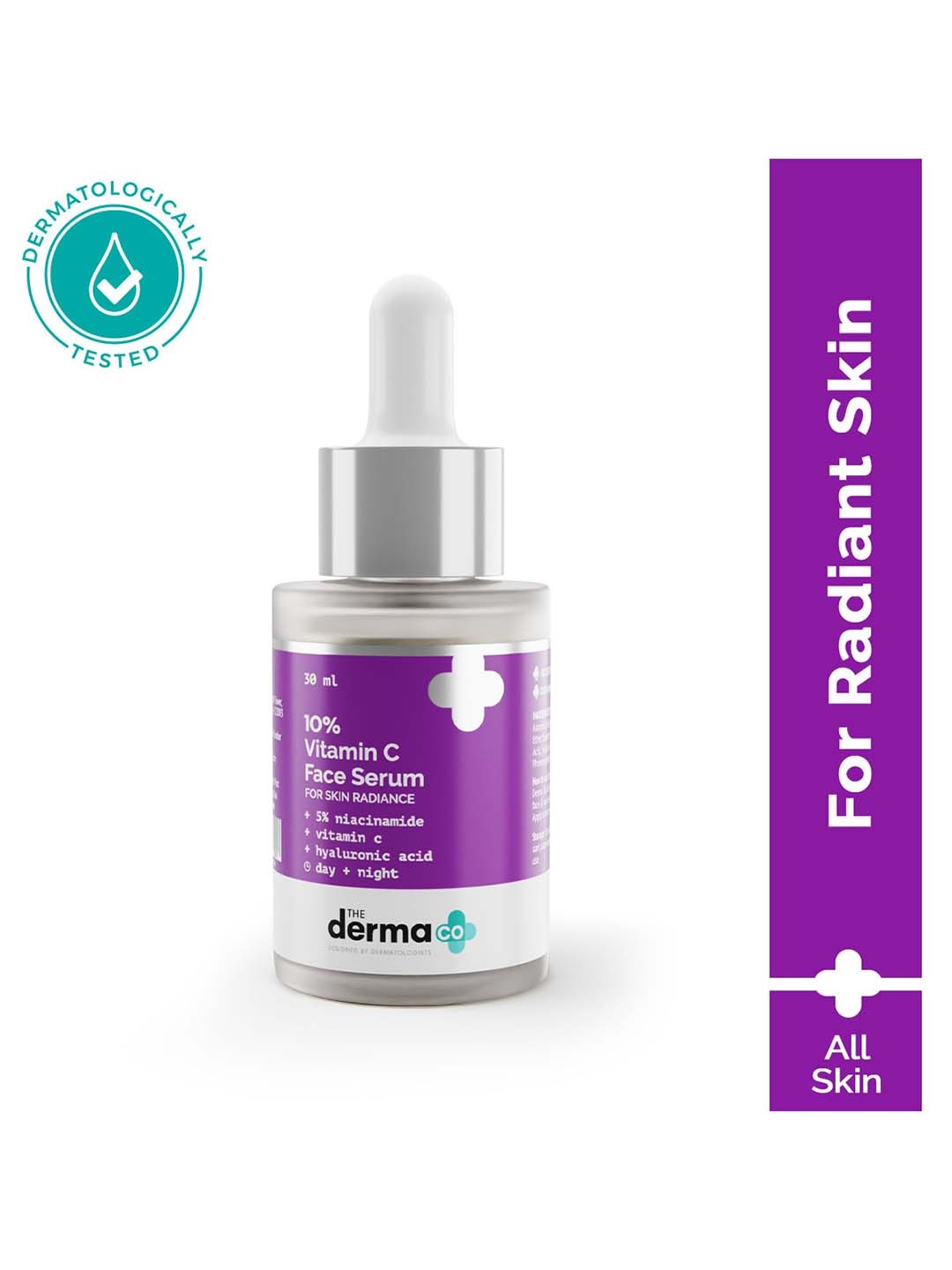 

The Derma co. 10% Vitamin C Face Serum with 5% Niacinamide & Hyaluronic Acid - 30ml, White