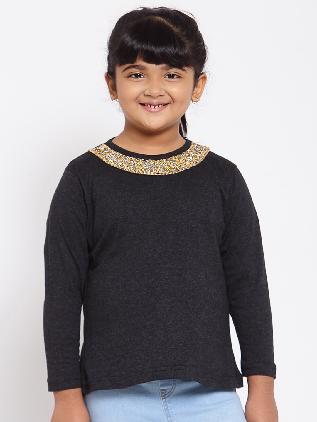 

NYNSH Girls Black T-shirt