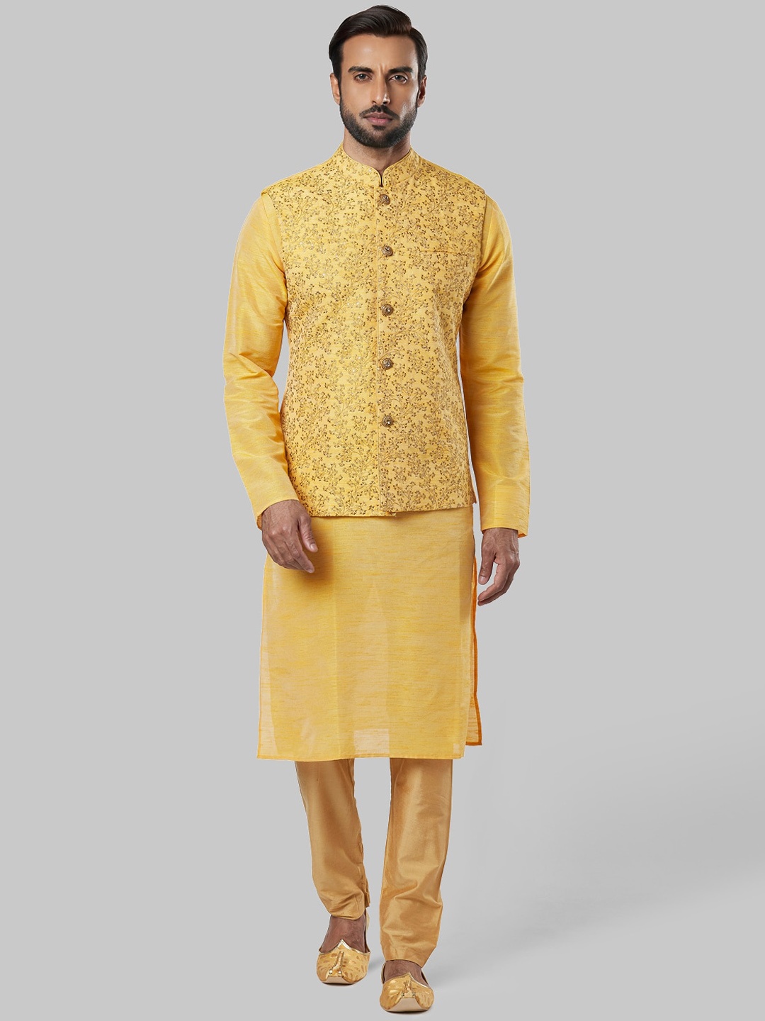 

Ethnix by Raymond Men Yellow Kurta