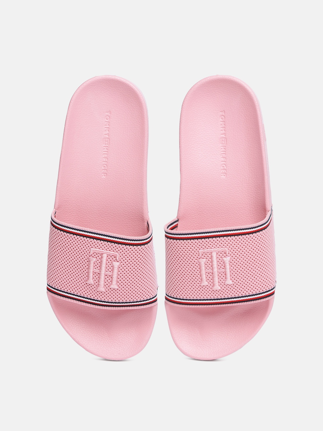 

Tommy Hilfiger Women Pink Solid Sliders