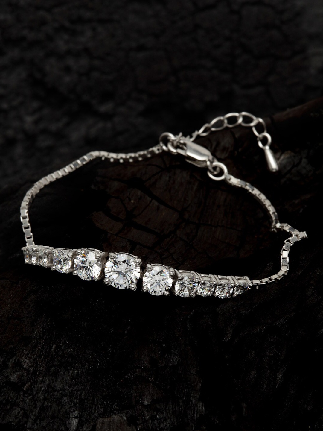 

Clara Silver Silver Swiss Zirconia Sandra Bracelet