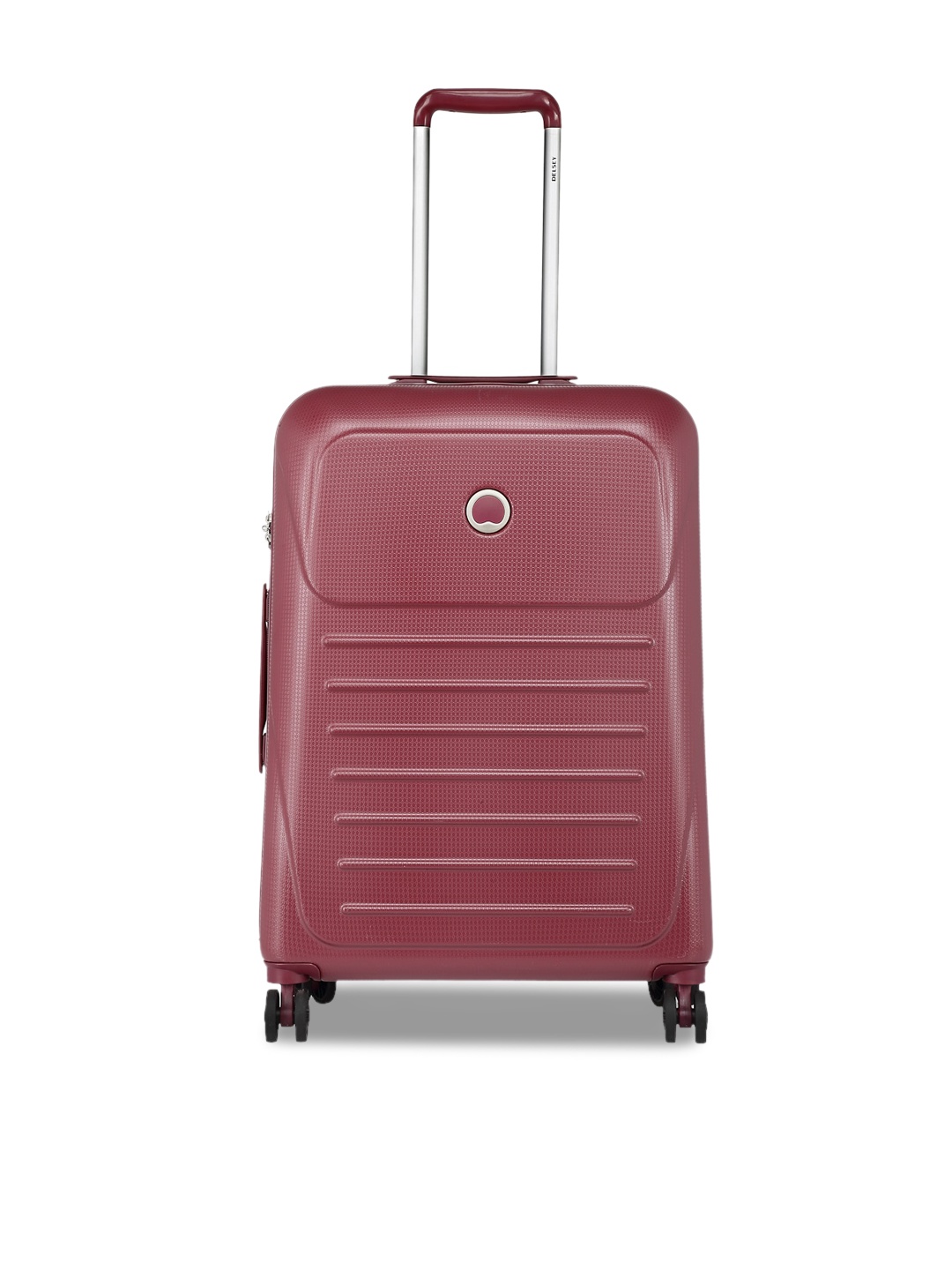 

DELSEY Munia Textured Hard Medium Trolley Suitcase - 75 cm, Red