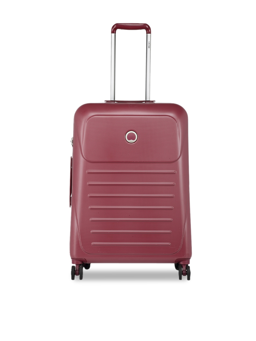 

DELSEY Munia Solid Hard Medium Trolley Suitcase - 66 cm, Red