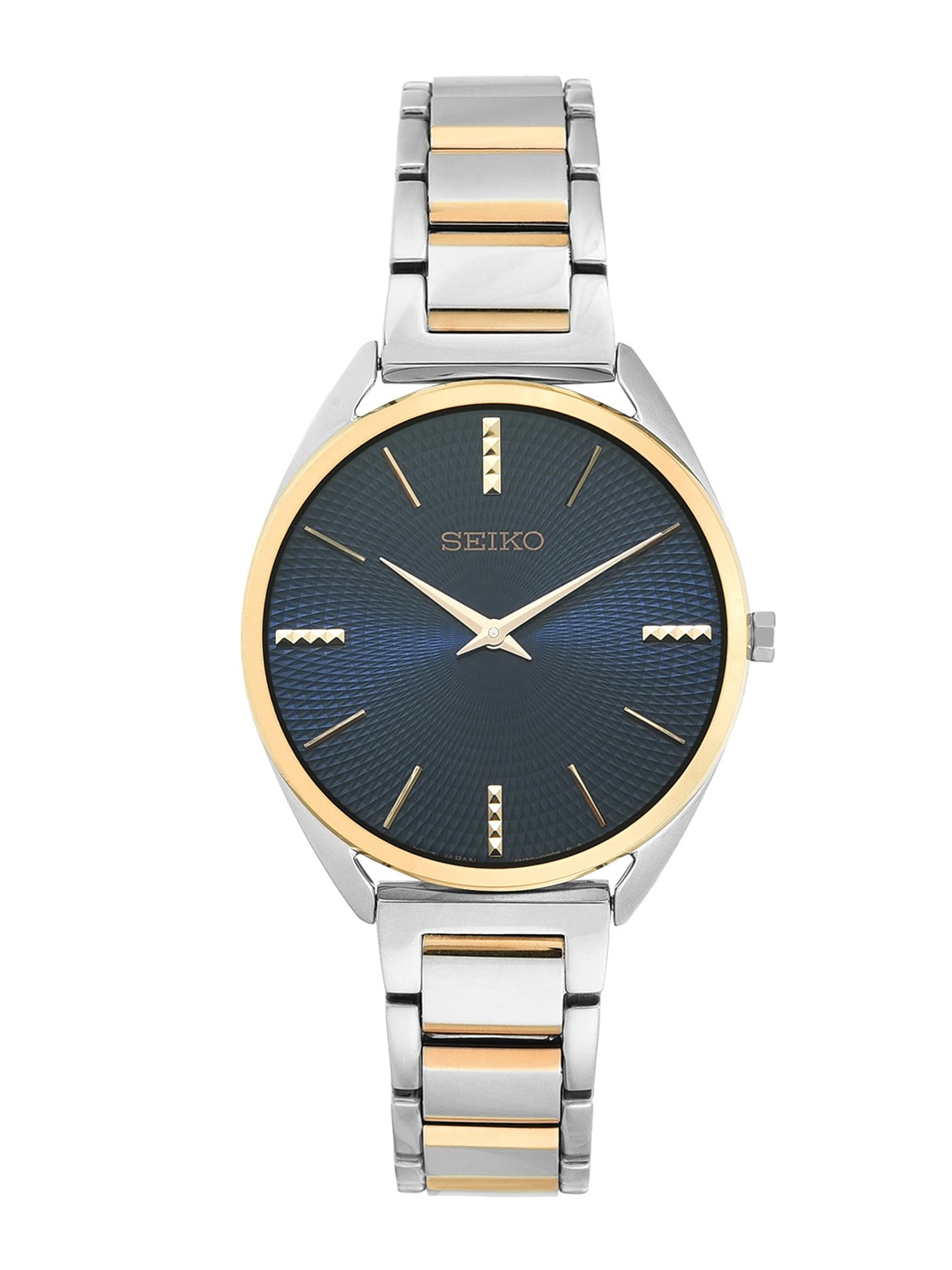 

SEIKO Women Blue Stainless Steel Bracelet Style Straps Analogue Watch SWR060P1