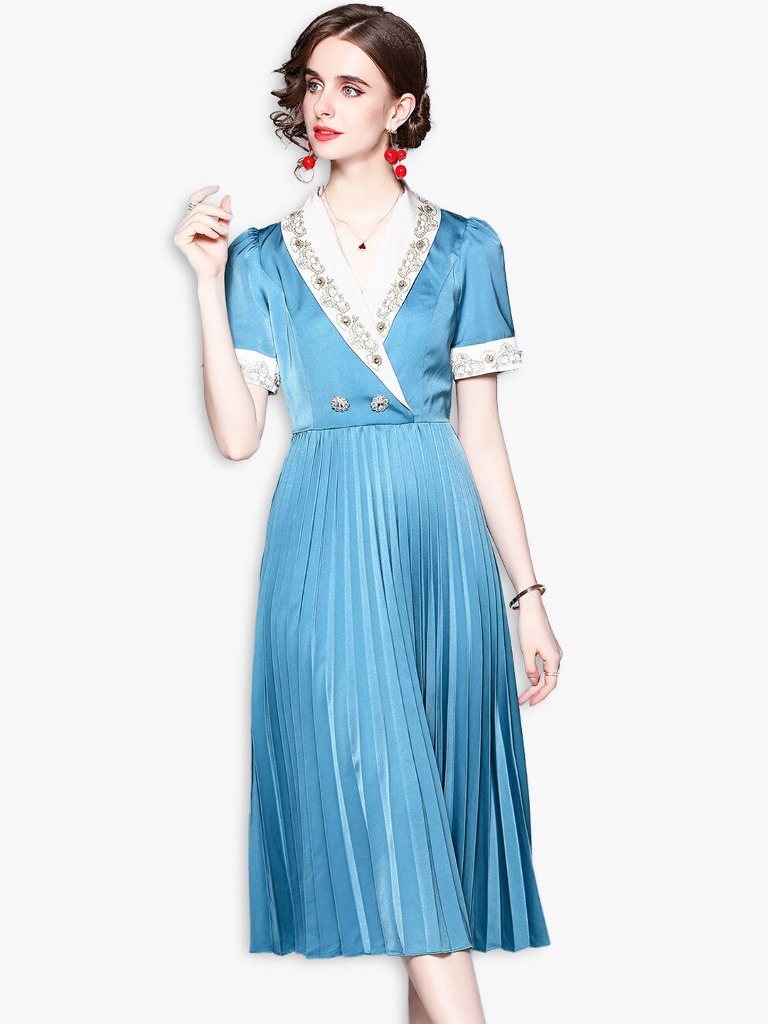 

JC Collection Blue Maxi Dress