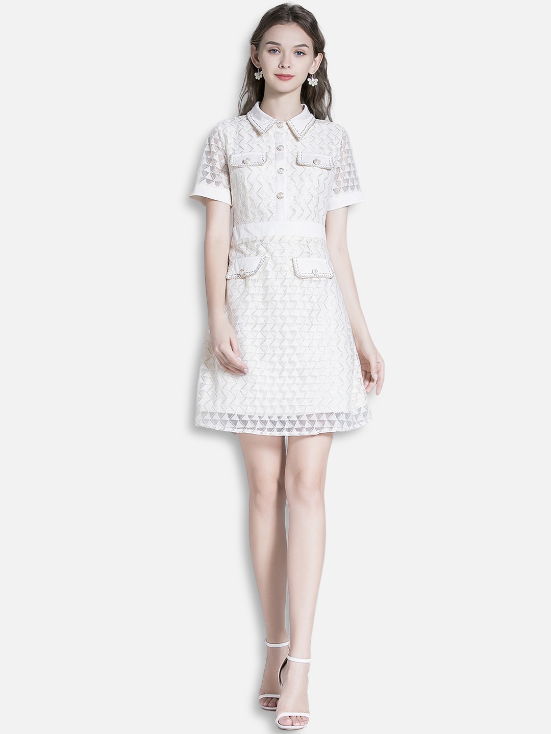 

JC Collection Off White Shirt Dress