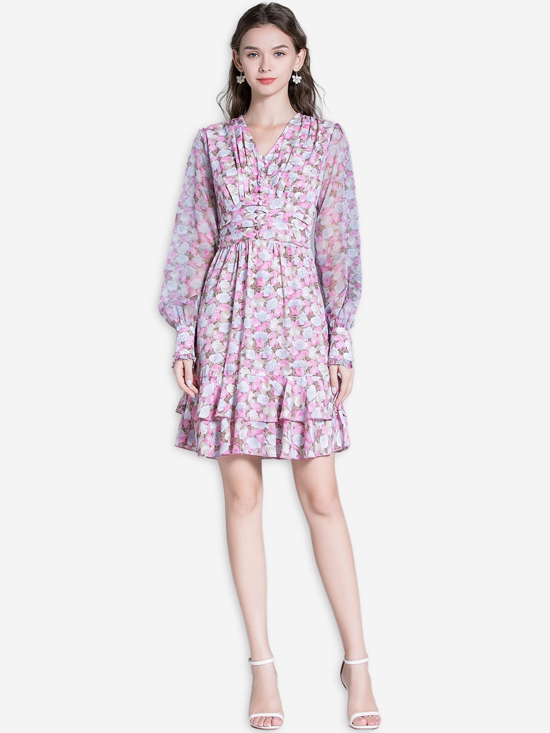 

JC Collection Women Multicoloured Floral Dress, Multi