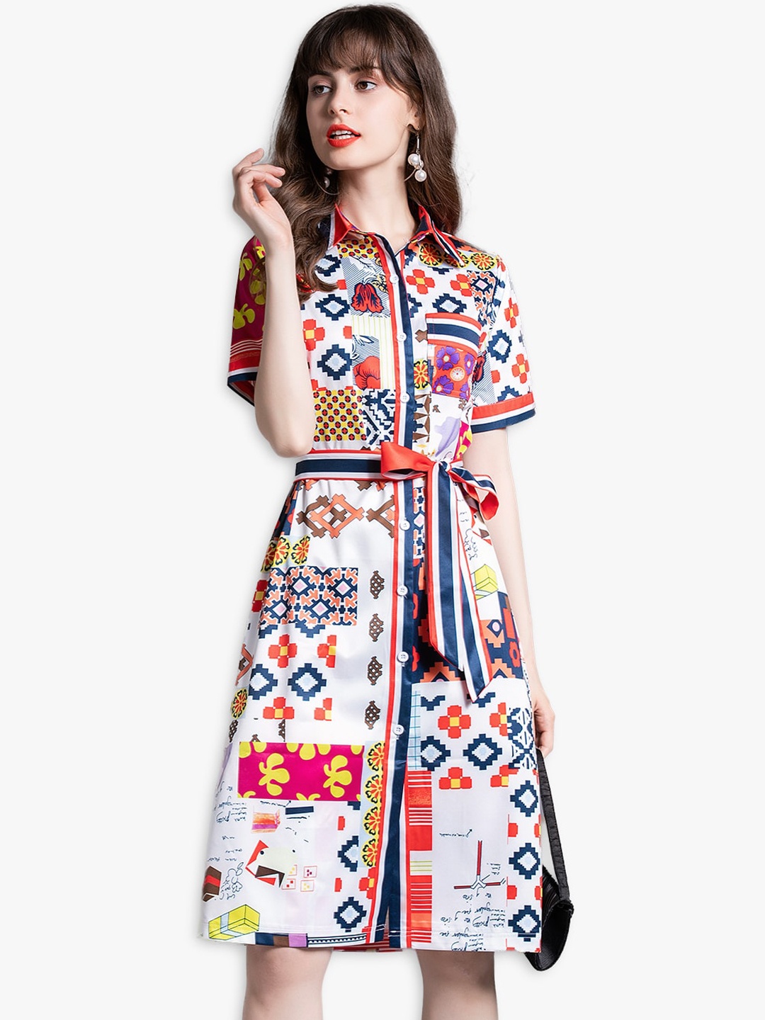 

JC Collection Multicoloured Shirt Dress, Multi