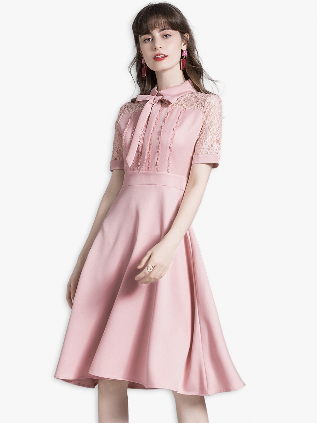 

JC Collection Pink Embroidered Maxi Dress