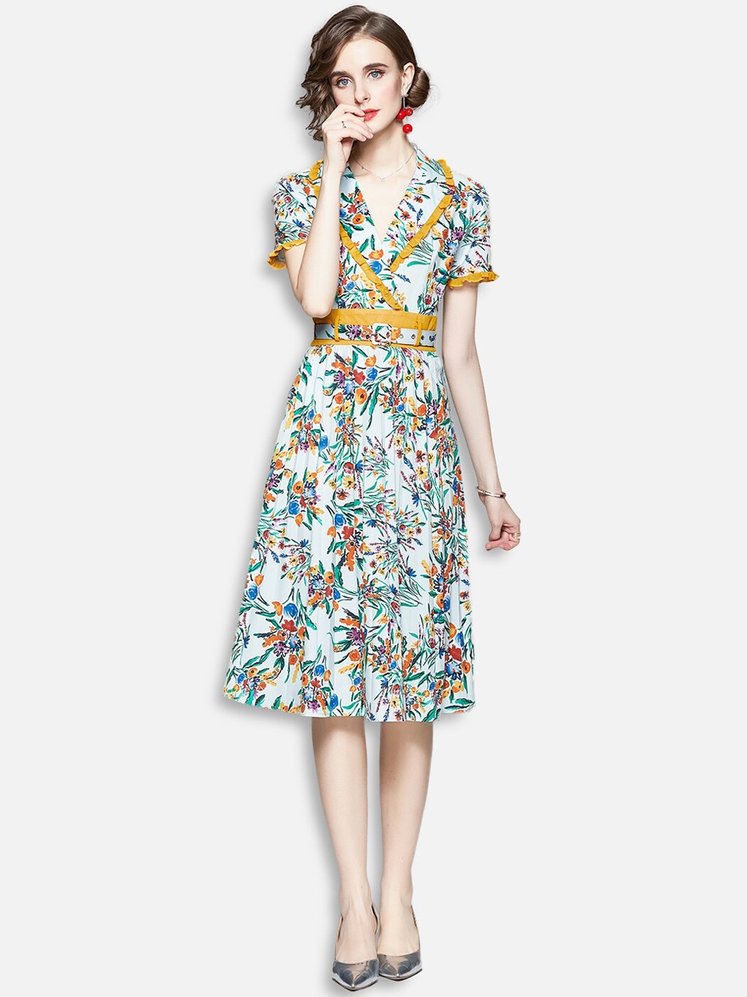 

JC Collection Multicoloured Floral Dress, Multi