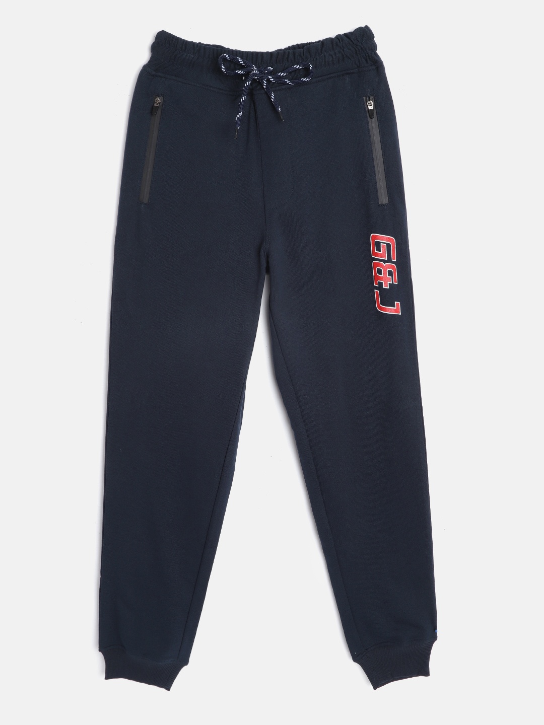 

Gini and Jony Boys Navy Blue Solid Joggers
