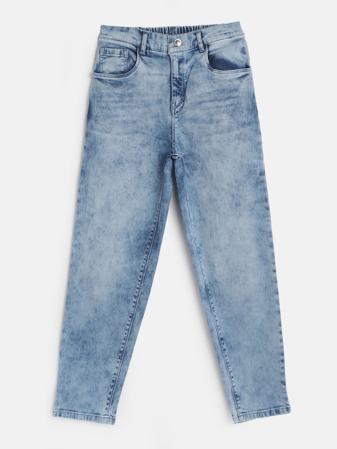 

Gini and Jony Girls Blue Light Fade Stretchable Jeans