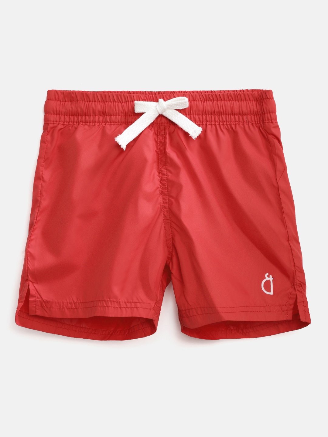 

Gini and Jony Boys Red Solid Sports Shorts