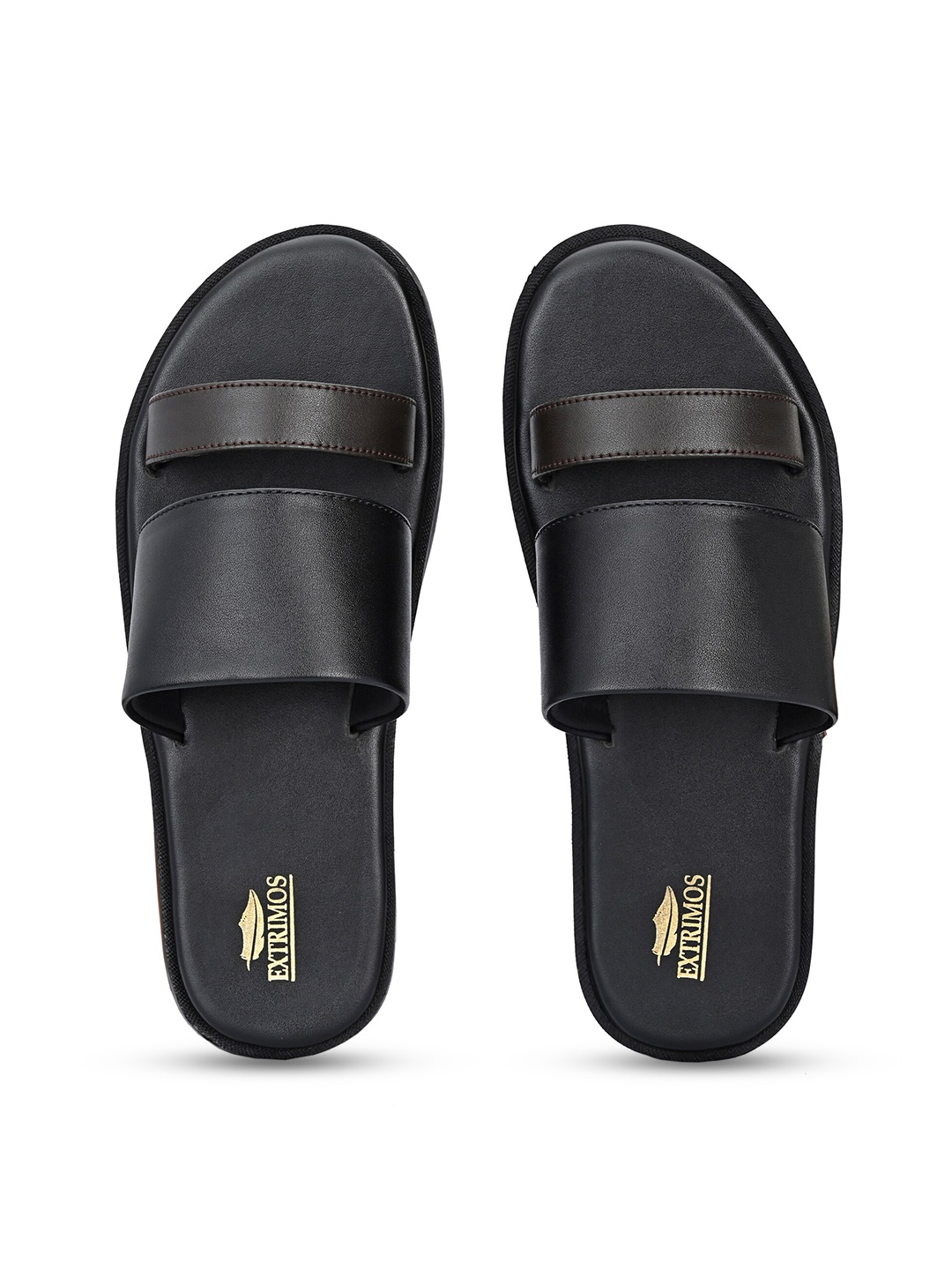 

EXTRIMOS Men Black Slip-On
