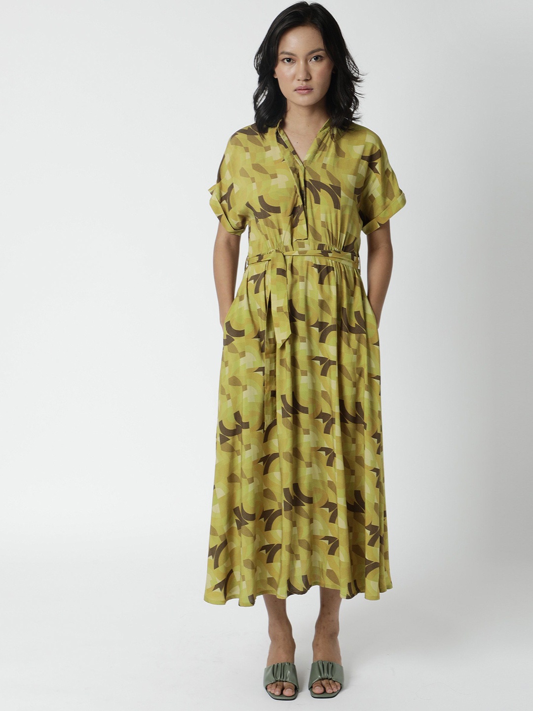 

RAREISM Woman Green Shirt Dress
