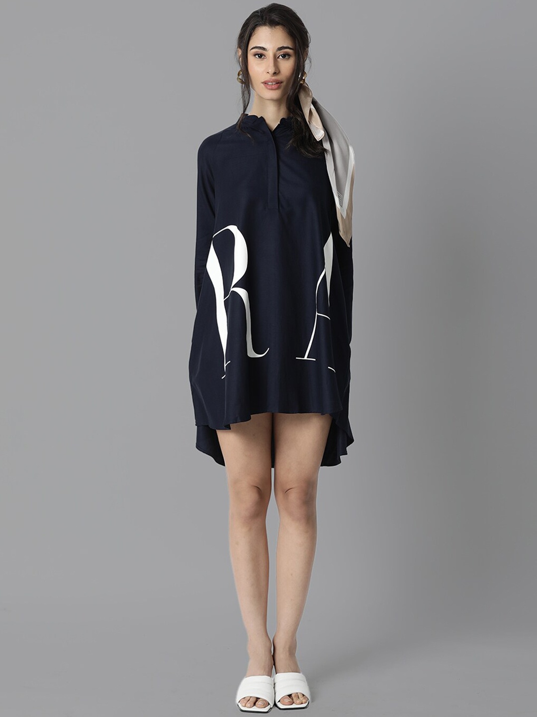 

RAREISM Blue A-Line Dress