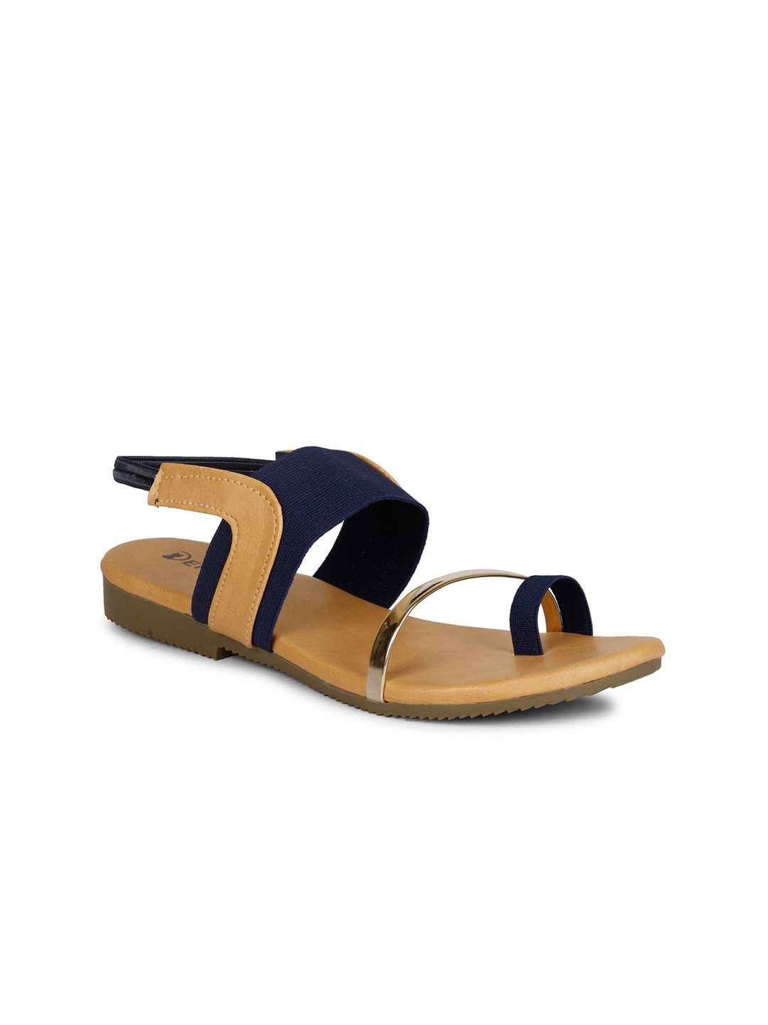 

Denill Women Blue Colourblocked Open Toe Flats