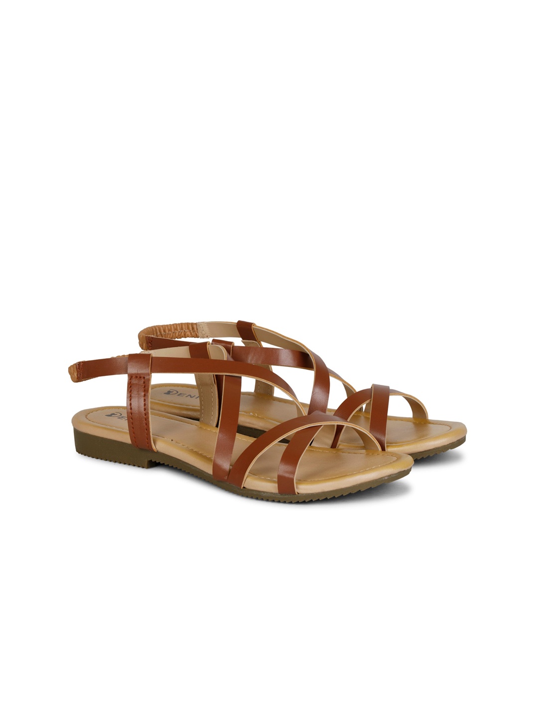 

Denill Women Brown Solid Open Toe Flats