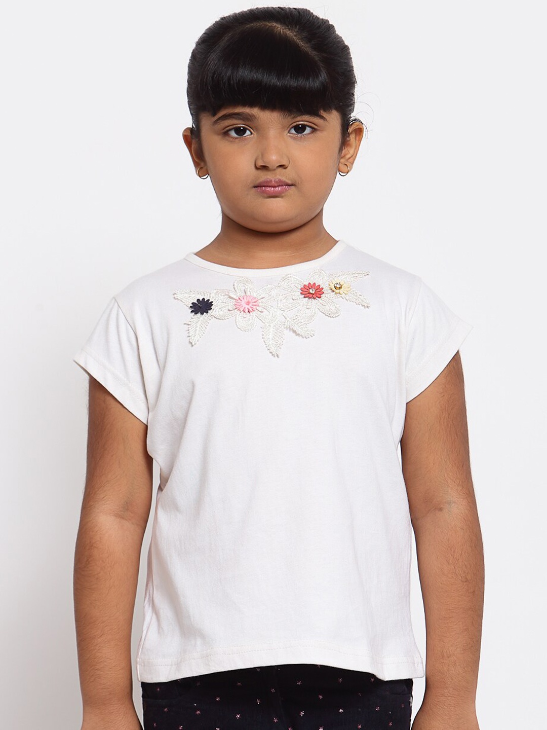 

NYNSH White Regular Cotton Top