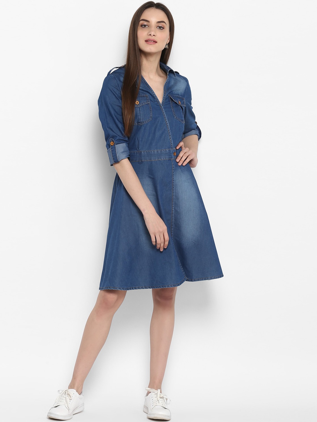 

StyleStone Blue Denim Dress