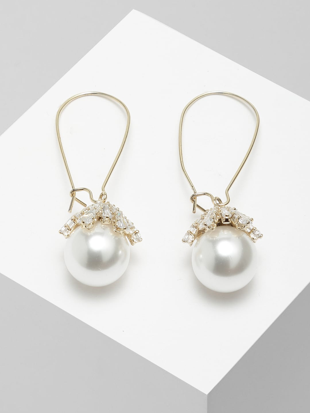 

AVANT-GARDE PARIS Gold-Toned Contemporary Drop Earrings
