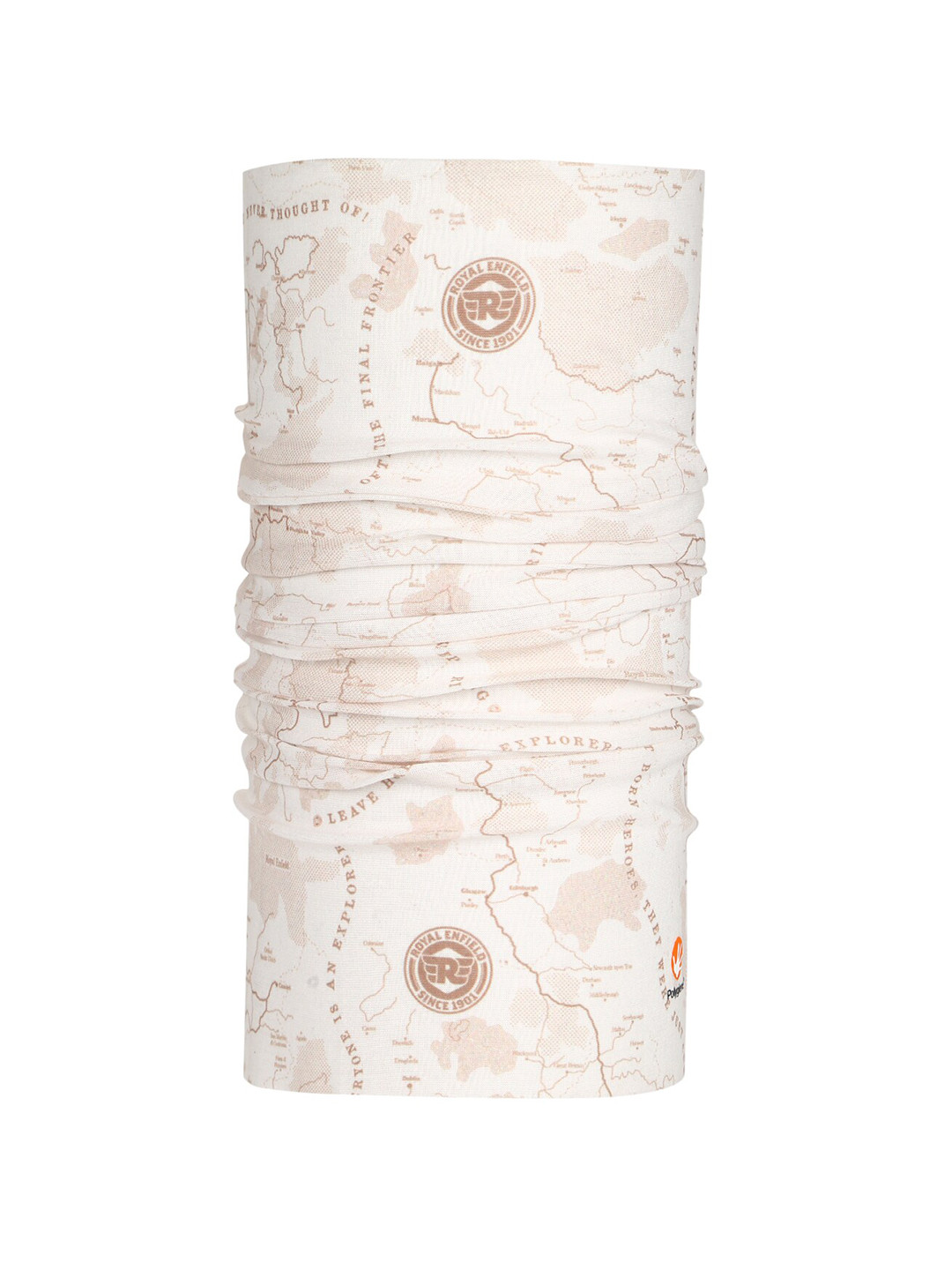 

Royal Enfield Unisex White & Brown Printed Bandana