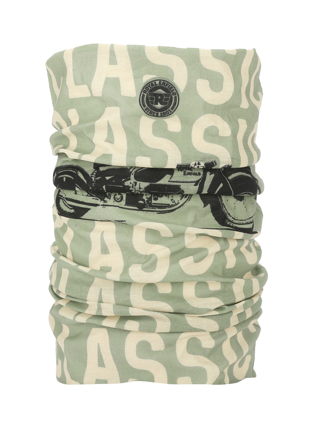 

Royal Enfield Unisex Green & Black Printed Balaclava