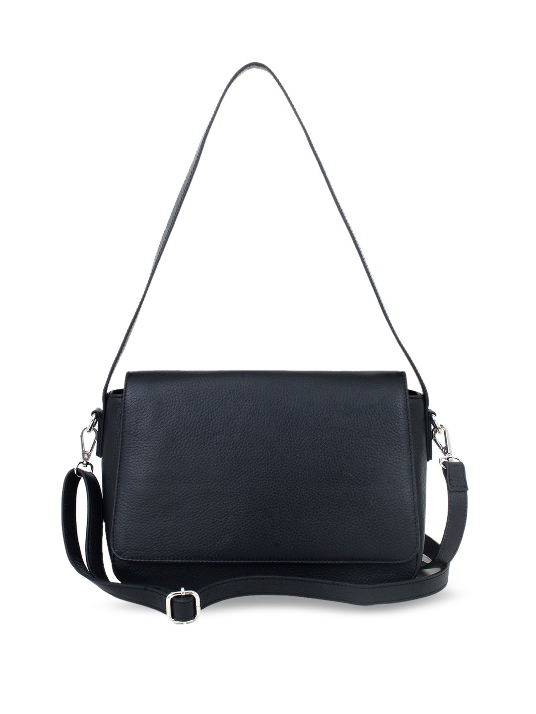 

echt Black Leather Sling Bag