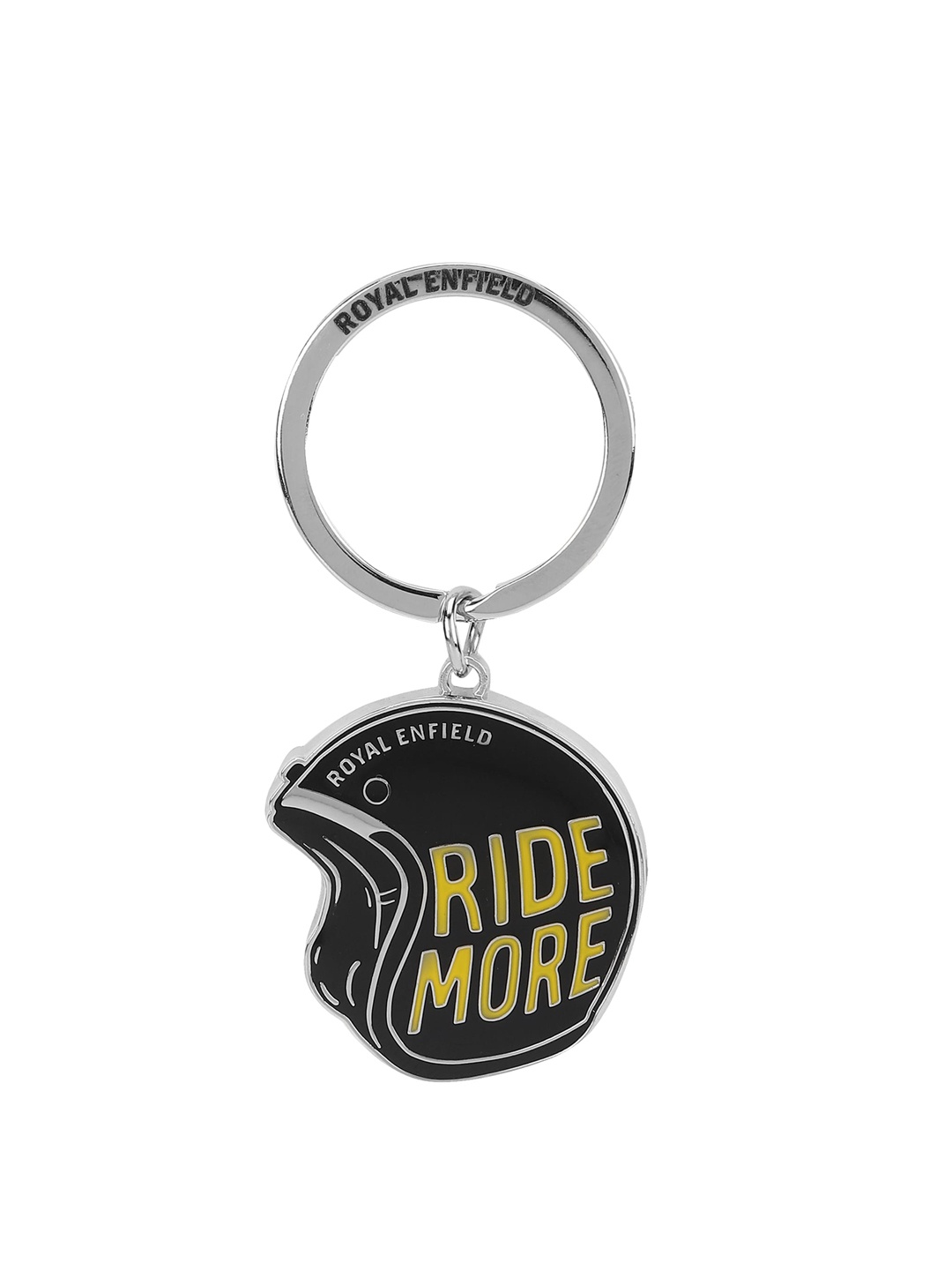 

Royal Enfield Unisex Black & Yellow Helmet Key Chain