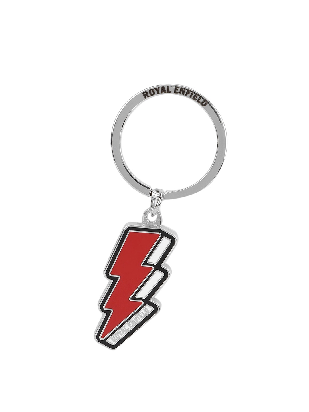 

Royal Enfield Red & Silver-Toned Spark Key Chain