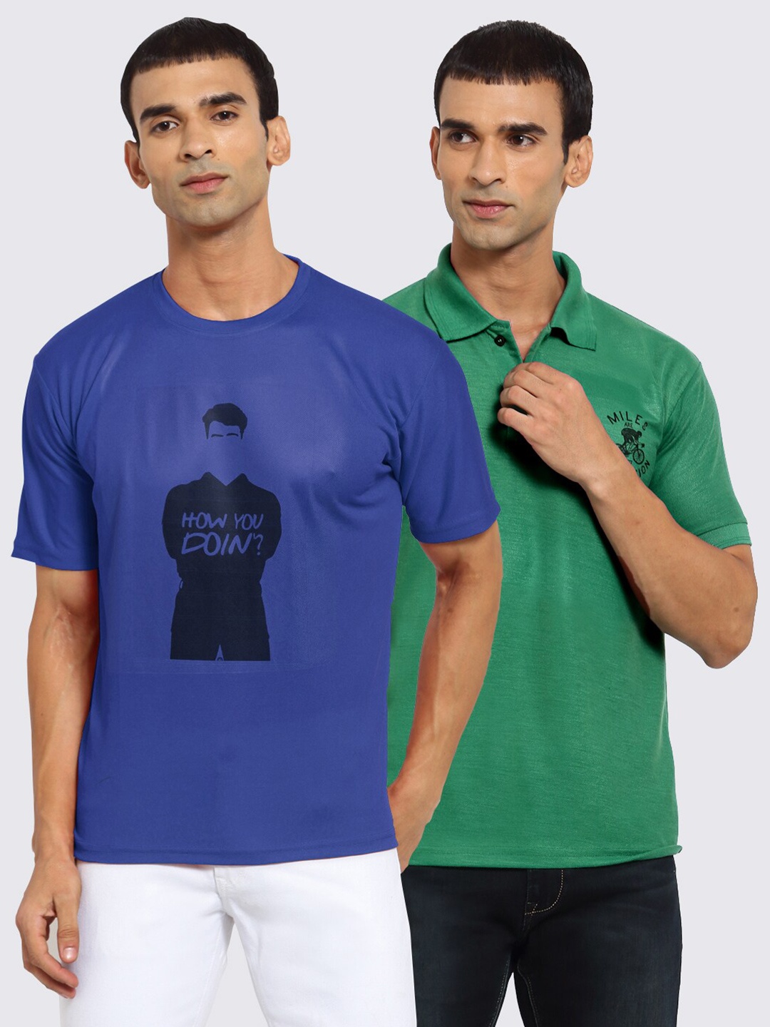 

KLOTTHE Men Blue 2 Pockets T-shirt