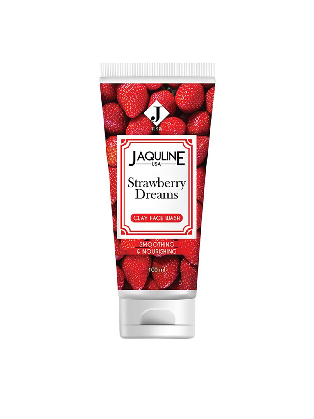 

Jaquline USA Strawberry Dreams Clay Face Wash - 100 ml, Pink