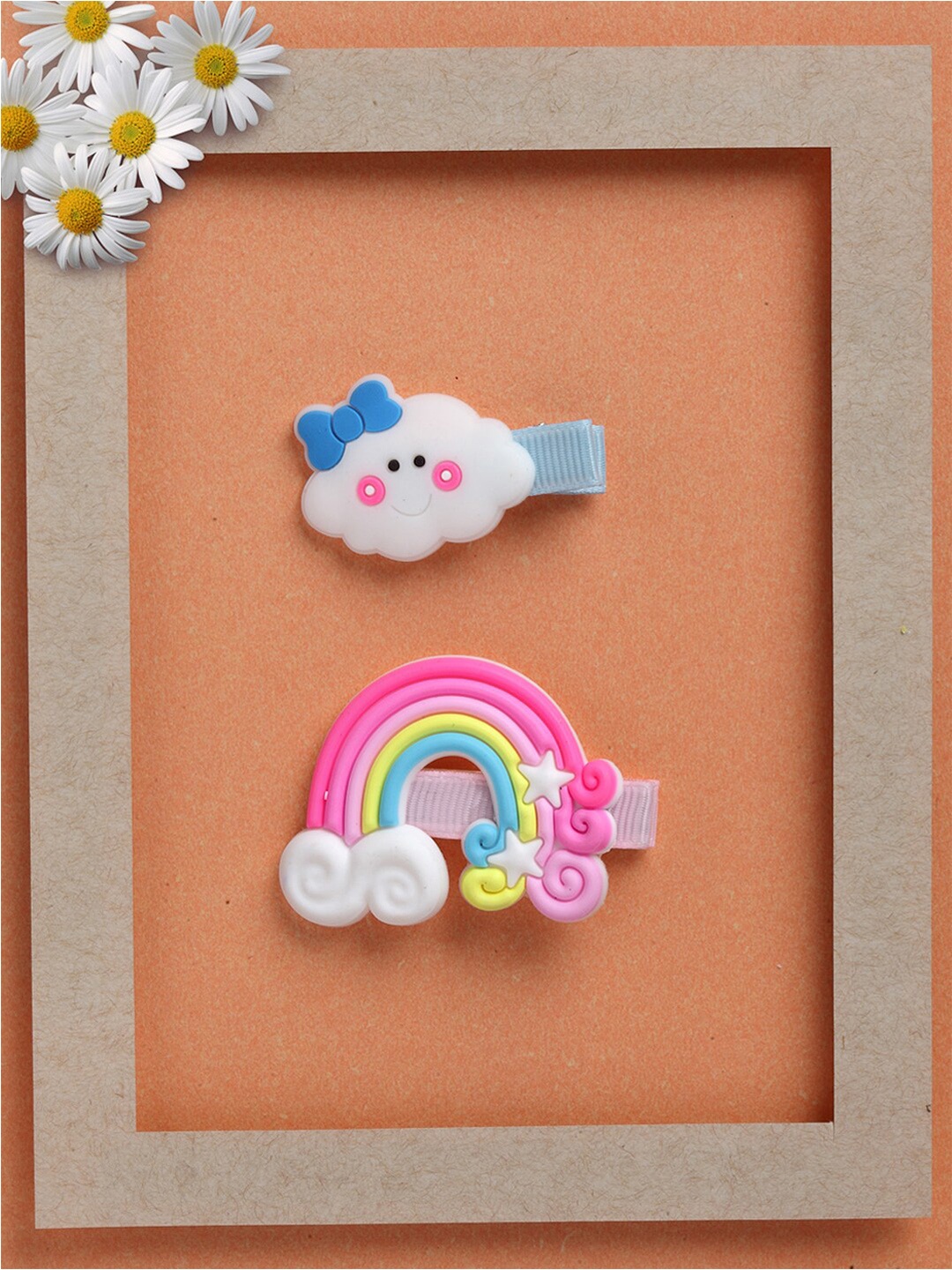

VOGUE PANASH Girls Blue & Pink Set Of 2 Alligator Hair Clips