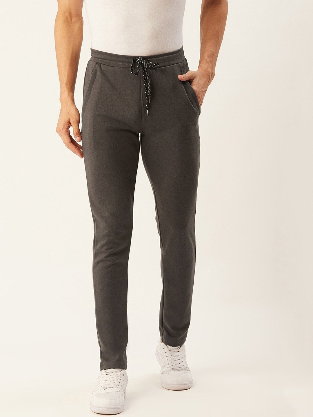 

Sweet Dreams Men Taupe Solid Lounge Pants