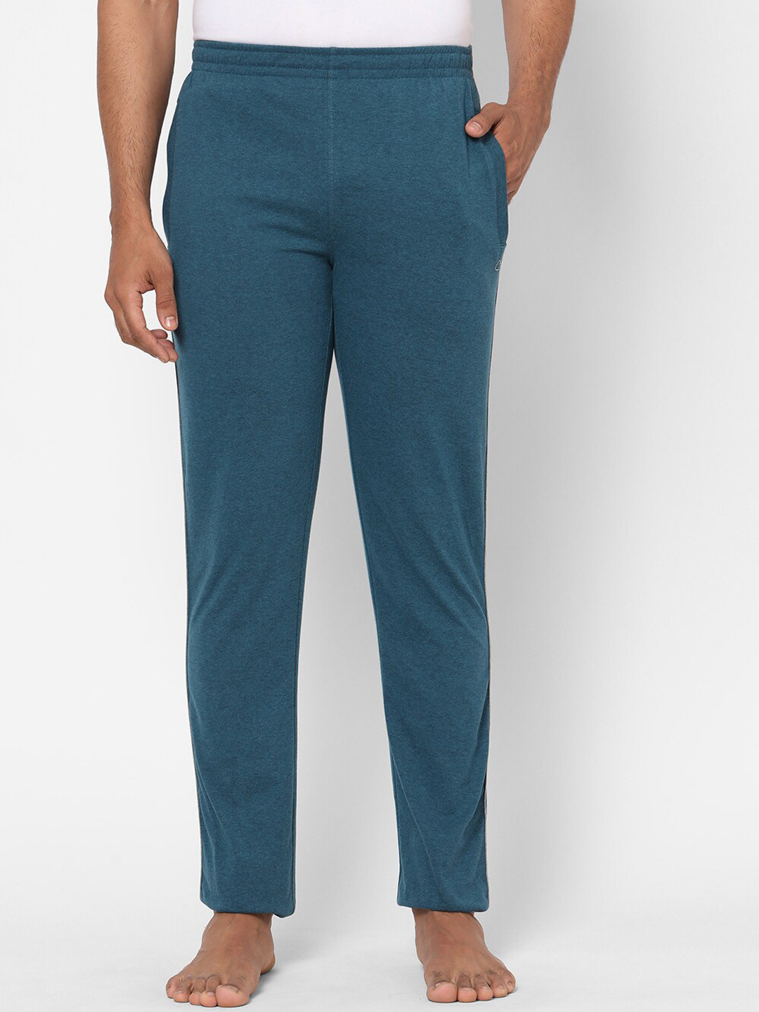 

Sweet Dreams Men Blue Solid Cotton Lounge Pants